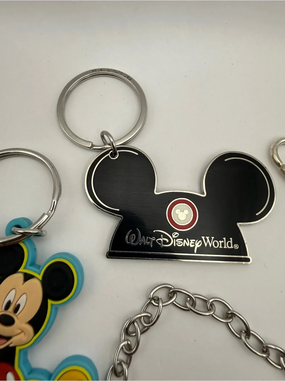 Disney Mickey Pluto 2019 Keychain Bracelet Charm Tinker Bell Locket Lot of (4)